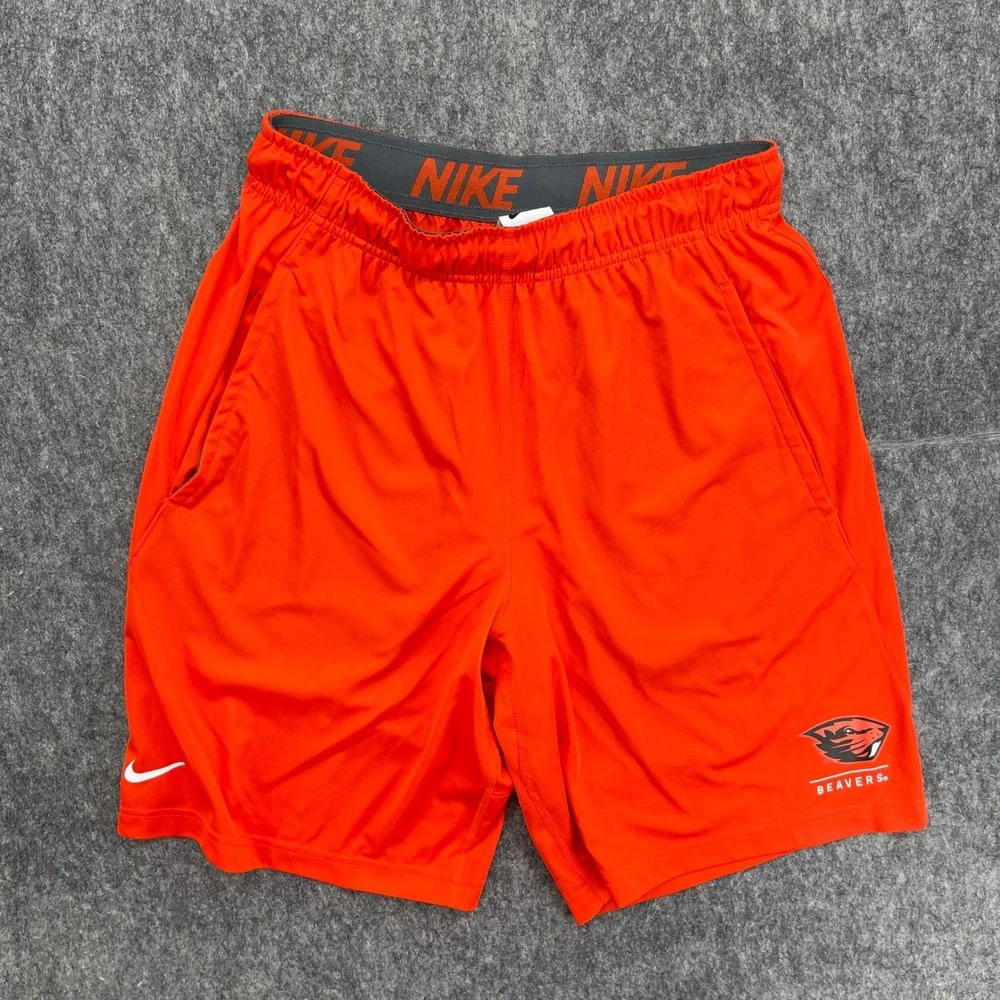 Oregon State Beavers Shorts Mens Medium Dri-FIT Athletic Orange OSU Nike